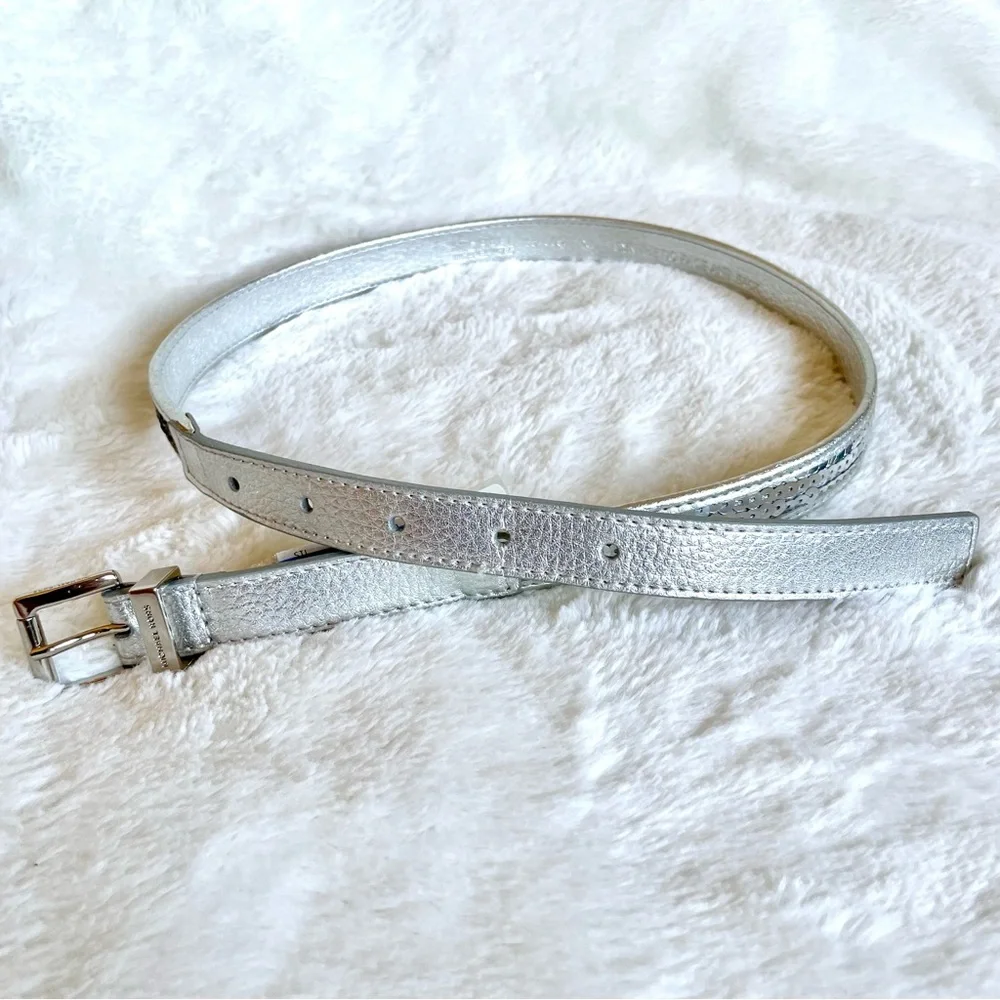 MICHAEL Michael Kors Sequin Skinny Belt